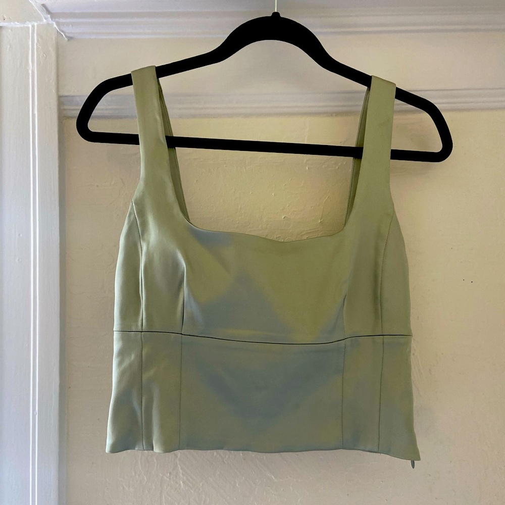 Aritzia Shine Bustier tank top crop